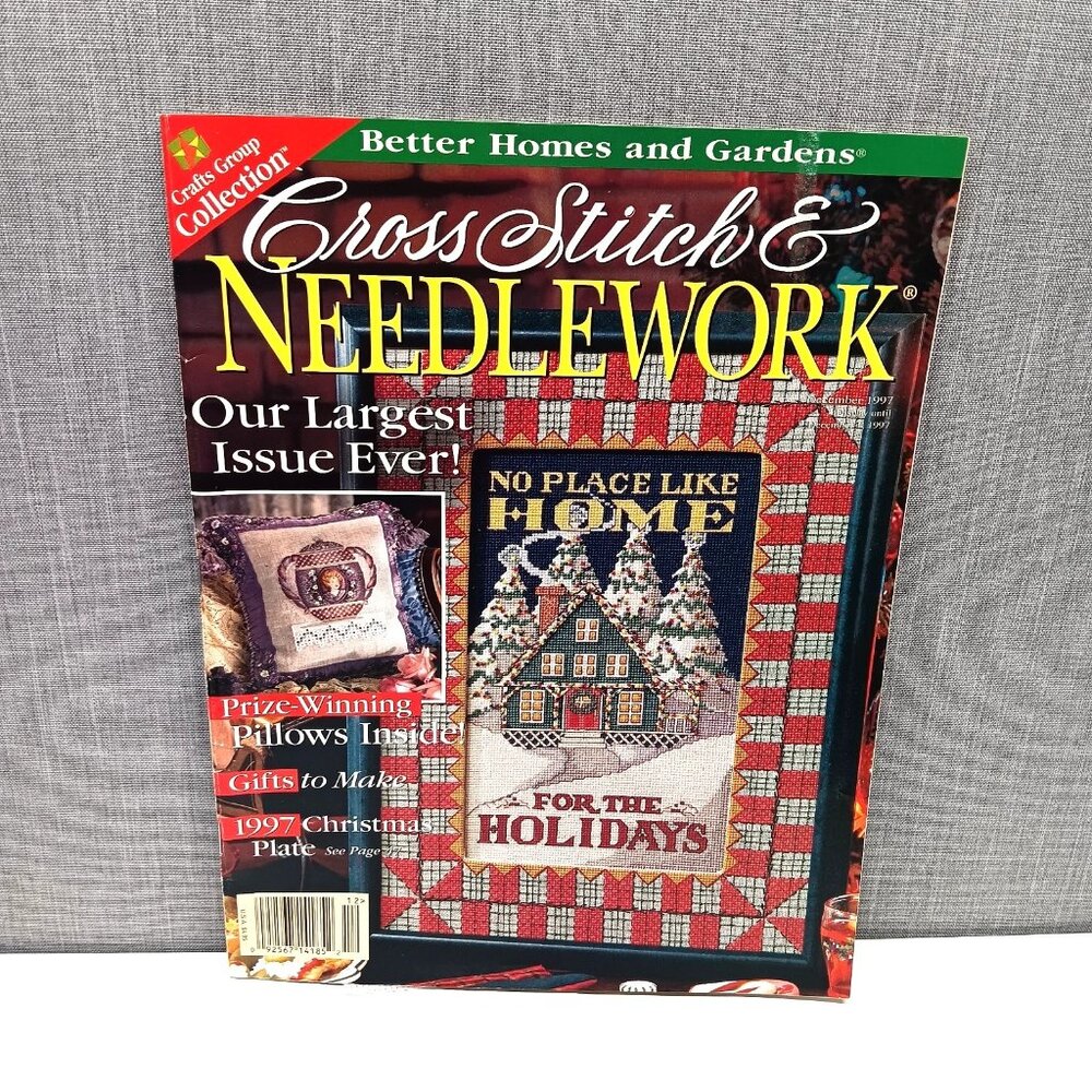 Cross Stitch & Needlework Magazine December 1997 Christmas Holiday Decor Project